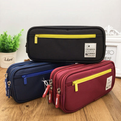 Custom Logo Printed Canvas Stationery Bag Perfect for Cosmetics Storage Solutions