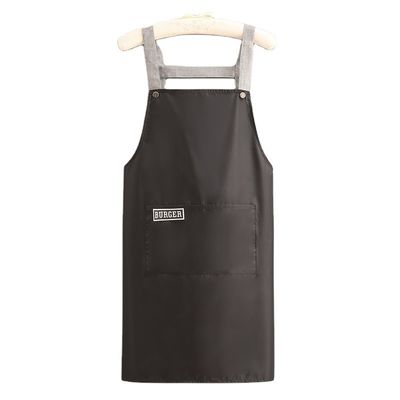 Custom Logo Cotton Polyester Chef Cooking Apron for Daily Life in Cafe Restaurants Kitchen