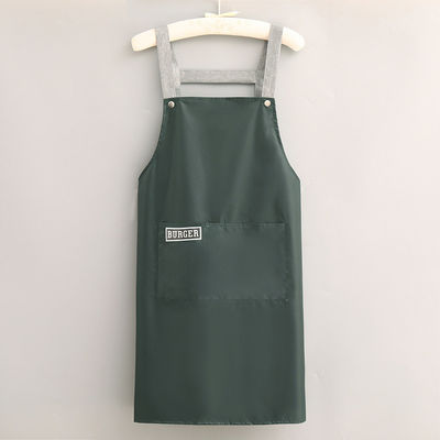 Custom Logo Cotton Polyester Chef Cooking Apron for Daily Life in Cafe Restaurants Kitchen