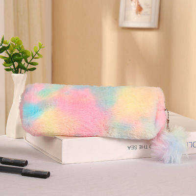 Plush Pen Learning Long Velvet Stationery Bag Girl Heart Large Capacity Pencil Bag