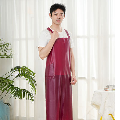 Waterproof PVC Apron Chemical Resistant Kitchen Chef Aprons for Restaurant Bar