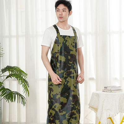Waterproof PVC Apron Chemical Resistant Kitchen Chef Aprons for Restaurant Bar