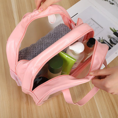 Newest Fashionable Custom Logo Printed Laser PVC Holographic Cosmetic Bag with Zipper