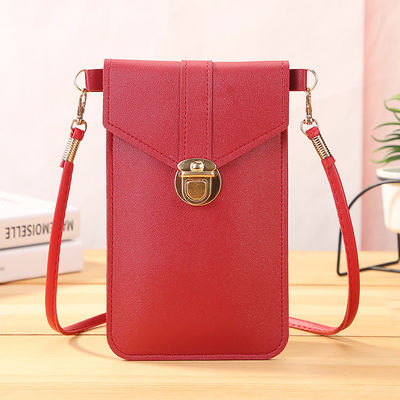 Daily Life Small Crossbody Phone Bag with Custom Logo Decoration and Neck Strap