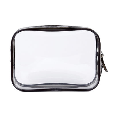 Zipper Closure Clear Waterproof Makeup Pouches for Travel and Toiletry Organization