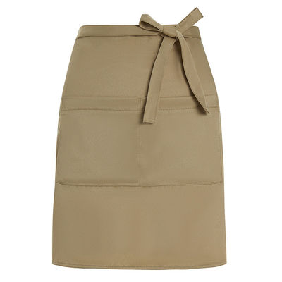 Customized Logo Daily Life Custom Unisex Blank Waiter Waterproof Half Polyester Apron