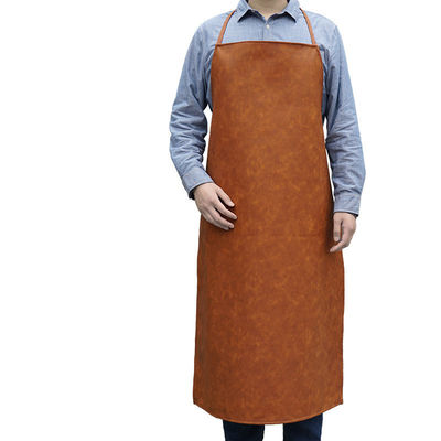 Plain Cotton Barber Leather Aprons for Custom Coffee Shop Chef Restaurant Work Tool