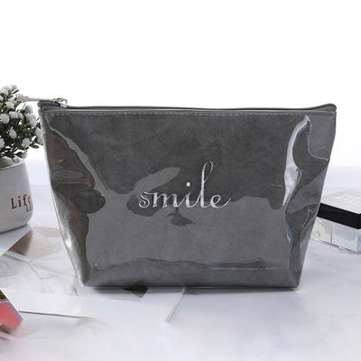 Custom Logo Print Zipper Storage Bag Luxury Commercial Dupont Toiletry Bag for Daily