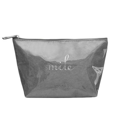 Custom Logo Print Zipper Storage Bag Luxury Commercial Dupont Toiletry Bag for Daily