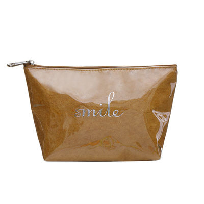 Custom Logo Print Zipper Storage Bag Luxury Commercial Dupont Toiletry Bag for Daily