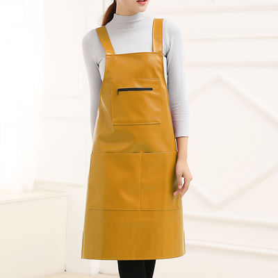 Custom Logo Leather Apron for Chef Stylist Grill Restaurant Bar and Cafes Durable