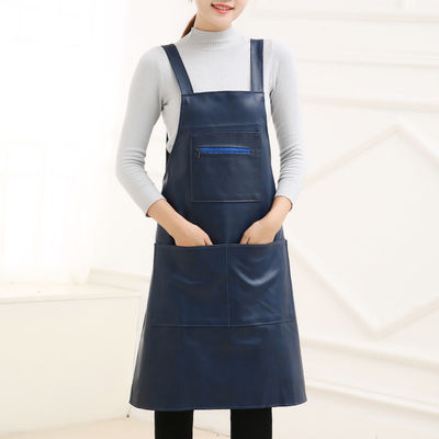 Custom Logo Leather Apron for Chef Stylist Grill Restaurant Bar and Cafes Durable
