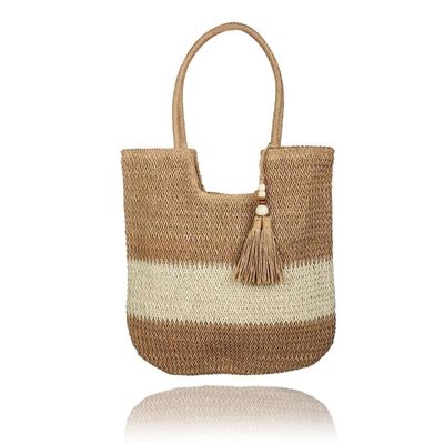 Summer Tote Raffia Straw Bag OEM/ODM Acceptable for Fashion Ladies Crochet Beach Bag