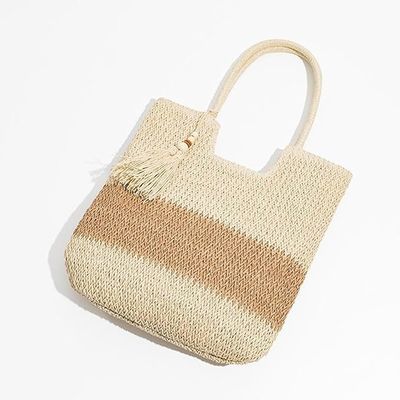 Summer Tote Raffia Straw Bag OEM/ODM Acceptable for Fashion Ladies Crochet Beach Bag