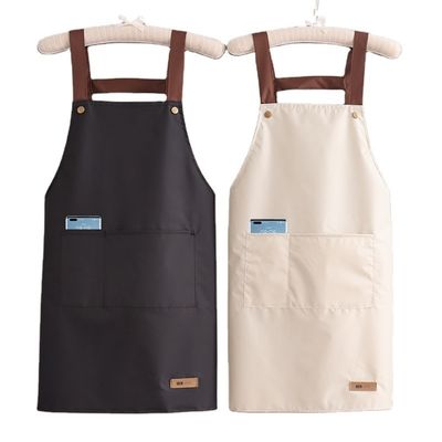 Colorful Cotton Polyester Chef Cooking Apron with Adjustable Straps on Canvas Fabric