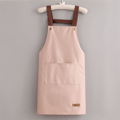 Colorful Cotton Polyester Chef Cooking Apron with Adjustable Straps on Canvas Fabric