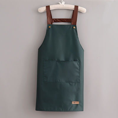 Colorful Cotton Polyester Chef Cooking Apron with Adjustable Straps on Canvas Fabric