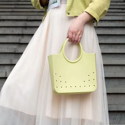 Waterproof M Size Hand Tote for Outdoor Activities PVC Lining Material Beach Bogg Bag