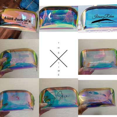 Customized TPU Laser Cosmetic Bag Logo Printed for Portable Storage by Chic Ritzy