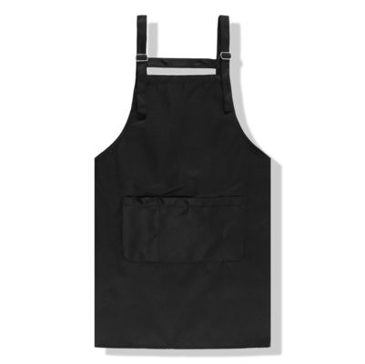 Plain Solid Color Canvas Apron for Waterproof Kitchen in Commercial Cafe Restaurant