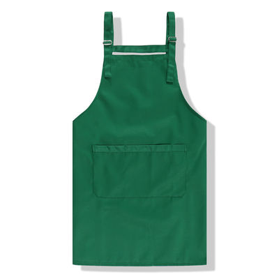 Plain Solid Color Canvas Apron for Waterproof Kitchen in Commercial Cafe Restaurant
