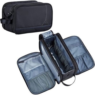 Sample Big Capacity Wet and Dry Separation Toiletry Bag Waterproof Polyester Men Storage Bag with Custom Logo