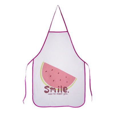 Custom LOGO Printed Kitchen Apron with Customized Color and Waterproof PE Fabric