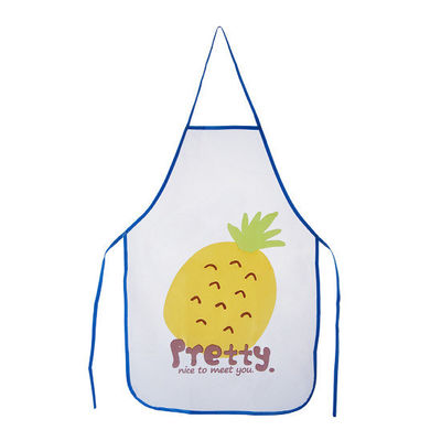Custom LOGO Printed Kitchen Apron with Customized Color and Waterproof PE Fabric