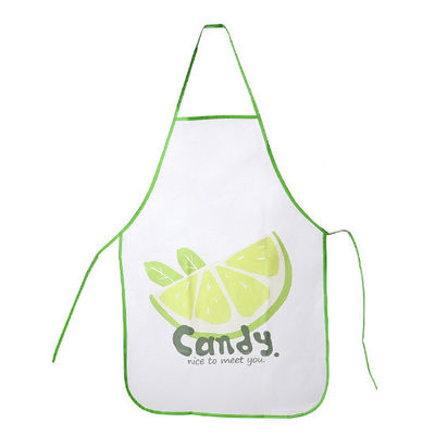 Custom LOGO Printed Kitchen Apron with Customized Color and Waterproof PE Fabric