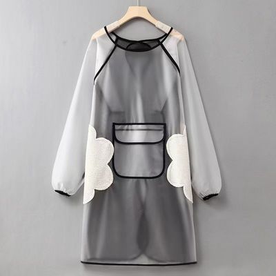 Accepable OEM/ODM TPU Thick Hairdresser Cafe Transparent Apron for Restaurant Bar