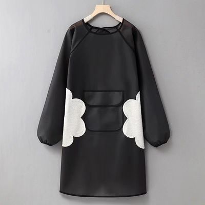 Accepable OEM/ODM TPU Thick Hairdresser Cafe Transparent Apron for Restaurant Bar