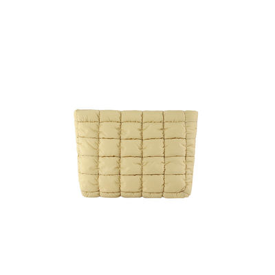 Polyester Lining Square Feather Bag 2024 Trend Pure Color Clutch Bag for Fashionable Women