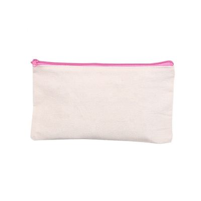 Customized Logo Print Canvas Pencil Bag for Customer Requirements