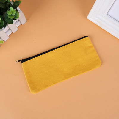 Customized Logo Print Canvas Pencil Bag for Customer Requirements