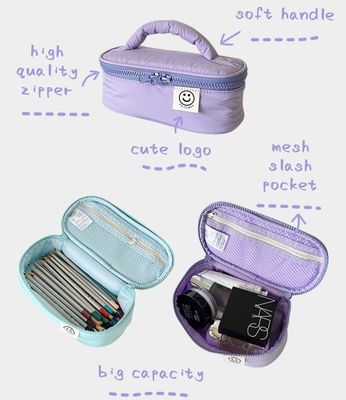 Customized Pattern Korean Polyester Makeup Bag for Spring Storage Delivery in 15 Days