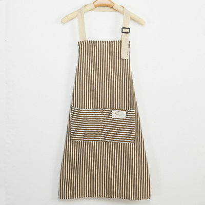 Customize Kitchen Apron With Logo Cotton Linen Wait Staff Uniform for Restaurant Bar