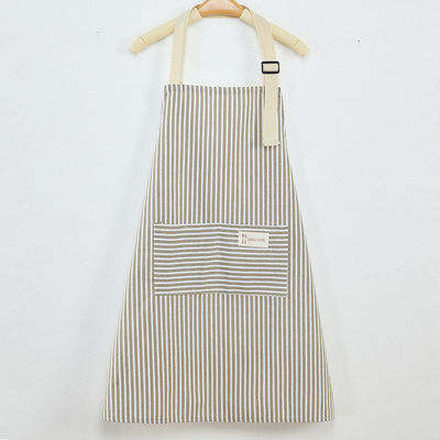 Customize Kitchen Apron With Logo Cotton Linen Wait Staff Uniform for Restaurant Bar