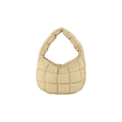 Customized Color Handbag 2024 Trend Lattice Pattern Cotton Bag for Fashionable Women