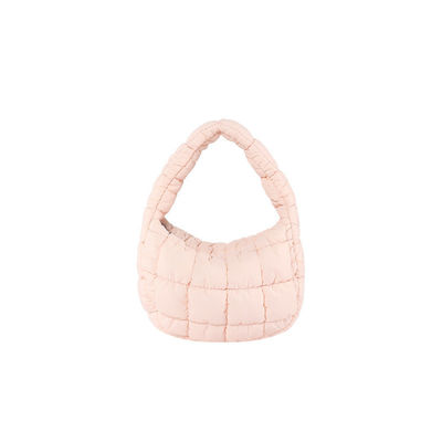 Customized Color Handbag 2024 Trend Lattice Pattern Cotton Bag for Fashionable Women