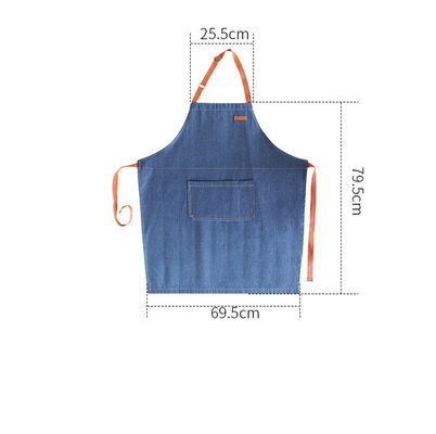 Water Resistant Denim Apron OEM/ODM Acceptable Machine Washable for Chef Kitchen BBQ