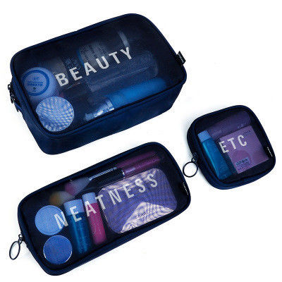 Mini Portable Storage Bag for Waterproof Transparent Nylon Mesh Custom Logo Travel Kits