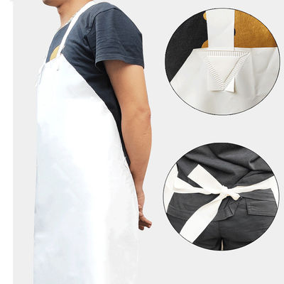 Restaurant Bar Custom Logo Printed Waterproof Plastic Rubber Vinyl Bib Welding Butcher TPU Apron