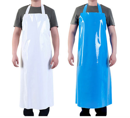 Restaurant Bar Custom Logo Printed Waterproof Plastic Rubber Vinyl Bib Welding Butcher TPU Apron