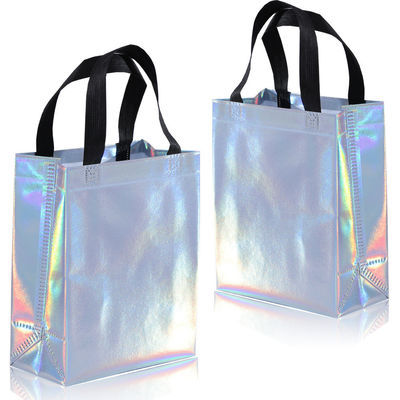 Customized Non-Woven Shopping Bag With Logo Eco Friendly Fabric Grocery White Tote Bags