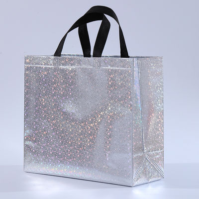 Customized Non-Woven Shopping Bag With Logo Eco Friendly Fabric Grocery White Tote Bags