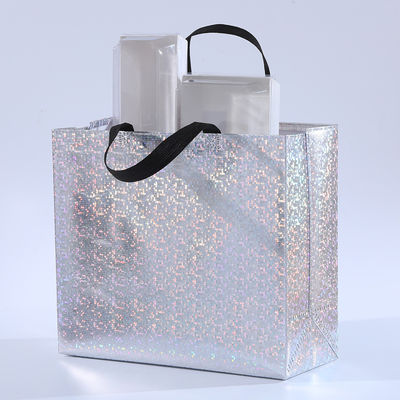 Customized Non-Woven Shopping Bag With Logo Eco Friendly Fabric Grocery White Tote Bags