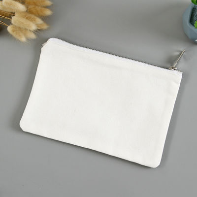 Custom Logo Canvas Pencil Pouch Perfect Organizer for Travel Toiletries and Makeup