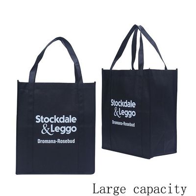 Newest Fashionable Style Custom Printed Nonwoven Fabric Grocery Totebag Manufacturers