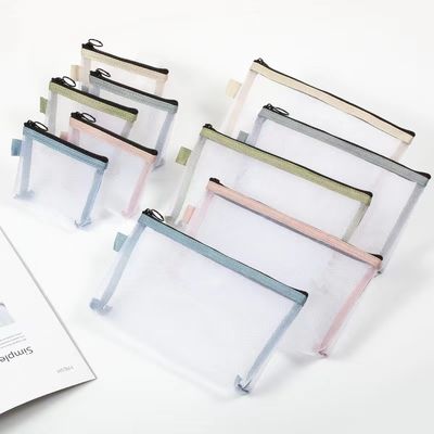 Acceptable OEM/ODM Customized Color Portable Mesh Washbag for Recycled Logo Storage