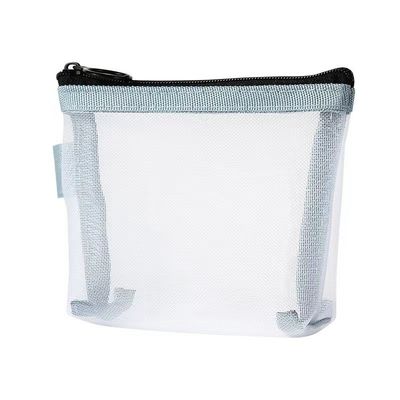 Acceptable OEM/ODM Customized Color Portable Mesh Washbag for Recycled Logo Storage